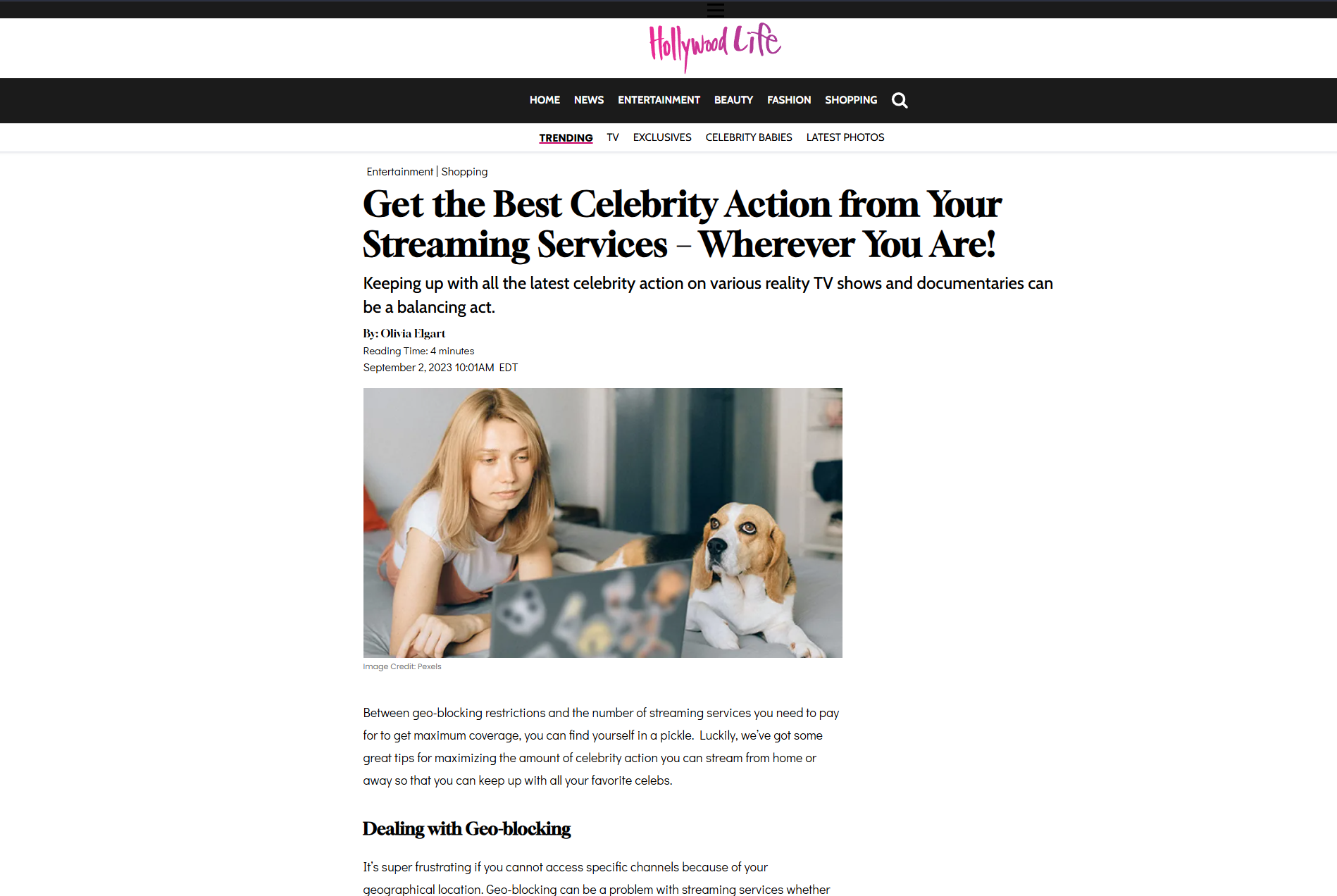 HollywoodLife editorial placement